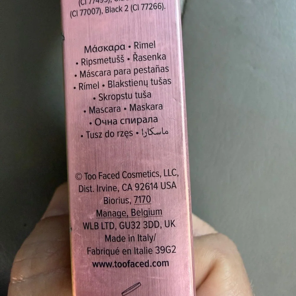 Too Faced Better Than S** Voluptuous Volume Mascara Black 0.27oz New in Box